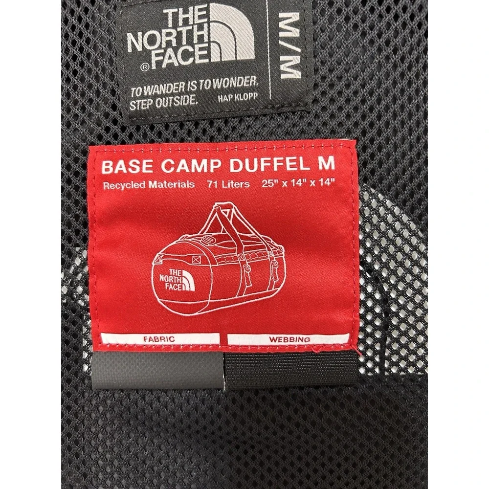 NWT $160 The North Face Base Camp Golden State Duffel Bag Black 71L M Travel